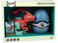 Lean-toys Sada dinosaurů Parasaurolophus s DIY Screw Egg