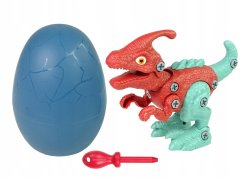 Lean-toys Sada dinosaurů Parasaurolophus s DIY Screw Egg