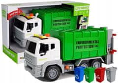 Lean-toys Popelářské auto Popelářské kontejnery Recycling Sound 1