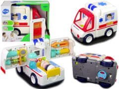 Lean-toys Interaktivní vzdělávací Ambulance Auto Pro