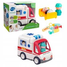 Lean-toys Interaktivní vzdělávací Ambulance Auto Pro