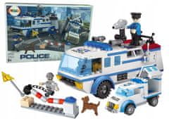 Lean-toys Sada bloků Policejní auto 368 prvků Chase