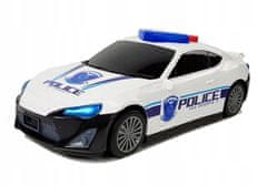 Lean-toys Auto Police Stowage Garage 2v1 Policista Małe A