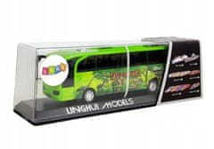 Lean-toys Jurský park Zelený Dinosauří autobus s provázkem