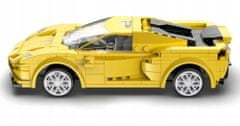 Lean-toys Stavební bloky Sport Auto EVO Race Car Yellow