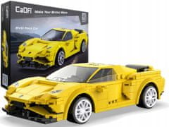 Lean-toys Stavební bloky Sport Auto EVO Race Car Yellow