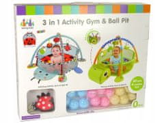 Lean-toys Vzdělávací Mat Turtle. Ohrádka Míče pro Dítě