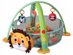 Lean-toys Vzdělávací Mat Lion Ohrádka Míče pro Baby Me