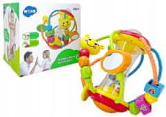 Lean-toys Vzdělávací hračka míč Bug Rattle Squeak