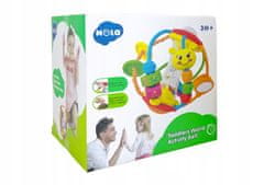 Lean-toys Vzdělávací hračka míč Bug Rattle Squeak