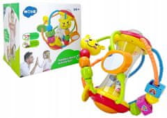 Lean-toys Vzdělávací hračka míč Bug Rattle Squeak