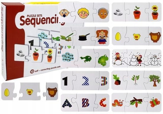 Lean-toys Vzdělávací puzzle Učení logické hry 10 spojení