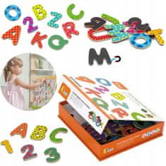 Viga Toys Dřevěná magnetická sada písmen a číslic
