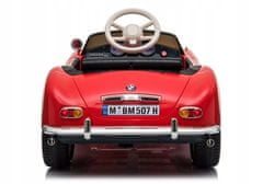 Lean-toys BMW Retro červené lakované auto na baterie