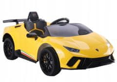 Lean-toys Vůz je poháněn baterií Lamborghini Huracan Yellow