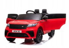 Lean-toys Baterie Auto Range Rover Červený lak