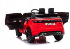 Lean-toys Baterie Auto Range Rover Červený lak
