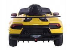 Lean-toys Vůz je poháněn baterií Lamborghini Huracan Yellow
