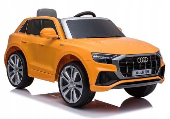 Lean-toys Bateriový vůz Audi Q8 JJ2066 žlutý lakovaný