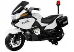 Lean-toys Baterie Motor Police HZB118 Bílá