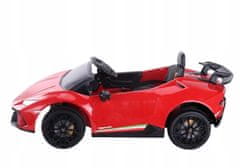 Lean-toys Vůz je poháněn baterií Lamborghini Huracan Red
