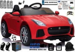 Lean-toys Akumulátorové auto Jaguar F-Type Red