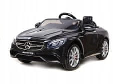 Lean-toys Automobil na baterie Mercedes S63 AMG Pilot Black