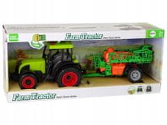 Lean-toys Traktor Na Baterie Zelené Postřikovače Tunes