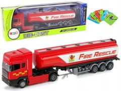Lean-toys Cisternový vůz Červený hasičský sbor 30 cm D