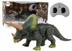 Lean-toys Dinosaur na baterie Triceratops na dálkové ovládání