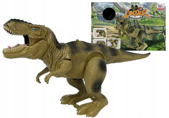 Lean-toys Dinosaurus Tyrannosaurus Rex na zelené baterie