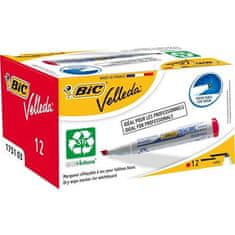 Bic Popisovač na tabuli "Velleda ecolutions", červená, 1,1-5,6 mm, klínový hrot, 904948