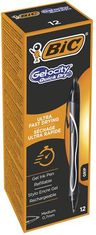 Bic Gelové pero "Gel-ocity Quick Dry", černá, 0,3 mm, výsuvné, 949873