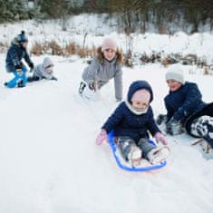 Prosperplast Plastové sáňky Pro Děti SNOW Dětské Saně se provázkem - modré