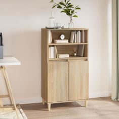 Greatstore Skříň highboard dub sonoma 60 x 36 x 110 cm kompozitní dřevo