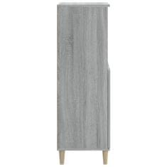 Greatstore Skříň highboard šedá sonoma 60 x 36 x 110 cm kompozitní dřevo