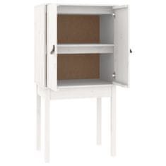 Greatstore Skříň highboard bílá 60 x 40 x 120 cm masivní borové dřevo