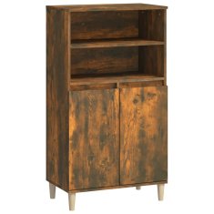 Greatstore Skříň highboard kouřový dub 60 x 36 x 110 cm kompozitní dřevo