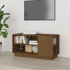 Greatstore TV skříňka medově hnědá 80x35x40,5 cm masivní borové dřevo