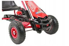 Super-Toys NEJNOVĚJŠÍ OFF ROAD PEDÁL GO KART, NAFUKOVACÍ KOLA