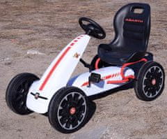 Super-Toys SKVĚLÉ LICENCOVANÉ KOLO FIAT ABARTH GOKART EVA