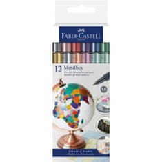 Faber-Castell Metalické popisovače set 12 barevné