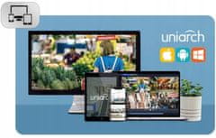 Uniview CCTV kamerový set FullHD TVI - DVR s LAN a 6x externí kamerou UNV, příslušenství