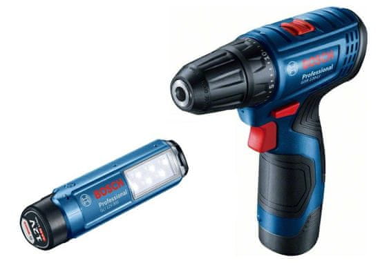 Bosch Vrtačka/šroubovák 12V 30/14Nm 2X2,0Ah Li-Ion Kufr Gsr 120-Li , Gli 12V-300