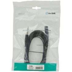 AV:link kabel Jack 6.3mm stereo samec - Jack 6.3mm stereo samice, 6m