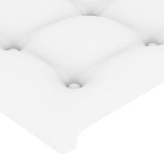 Greatstore Čela postele 4 ks bílá 72 x 5 x 78/88 cm umělá kůže