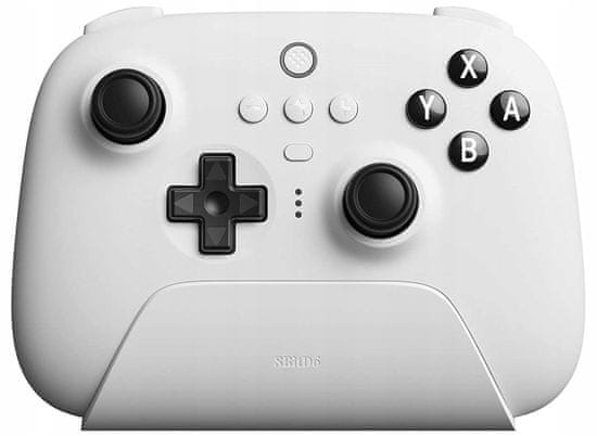 8BitDo Ultimate White Pad + Dock BT Hall Switch PC