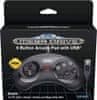 Retro-Bit SEGA Mega Drive Mini Official Pad Black USB PC PS3