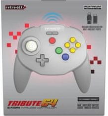 Retro-Bit Tribute64 2.4G Pad PC Switch Nintendo 64