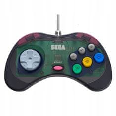 Retro-Bit Official SEGA Saturn Pad Slate Grey